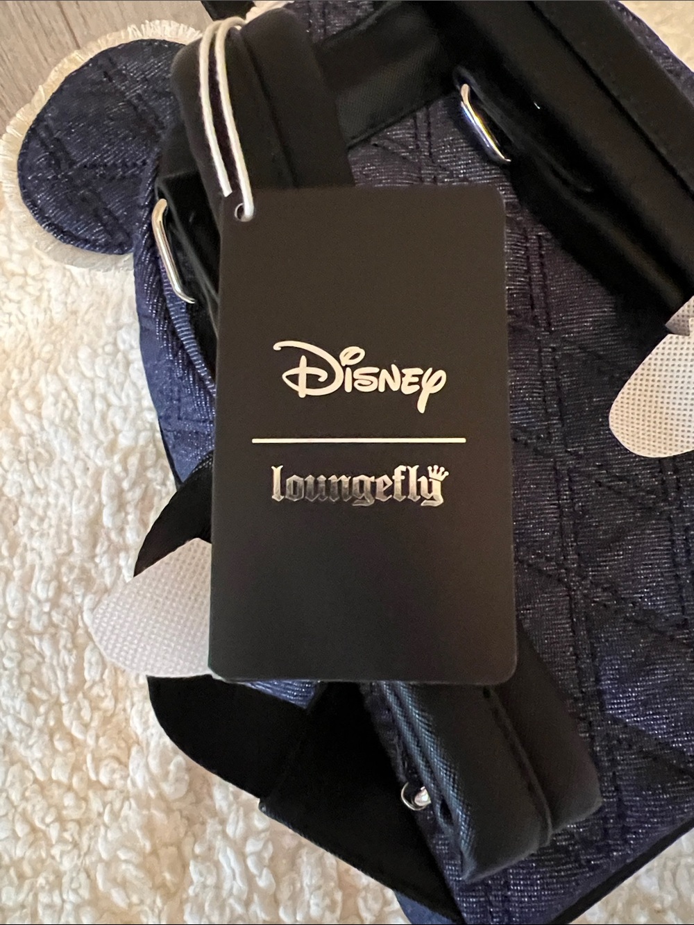 Disney Denim & Bow Loungefly Bag, NWT - Picture 7 of 7
